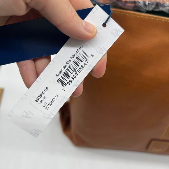 Dooney & Bourke Florentine Leather Twist Sac Shoulder Bag Natural - Picture 5 of 16